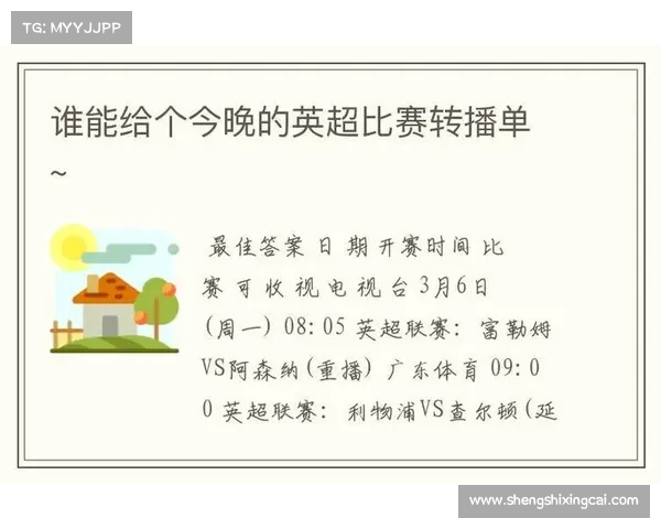 今晚英超赛事直播;今晚英超直播什么频道 今晚英超赛事直播;今晚英超直播什么频道